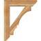 Ekena Millwork Balboa Slat Rough Sawn Bracket w/ Offset Brace, Western Red Cedar, 8"W x 34"D x 42"H BKT0806X34X42BOA06RWR - alternate 4